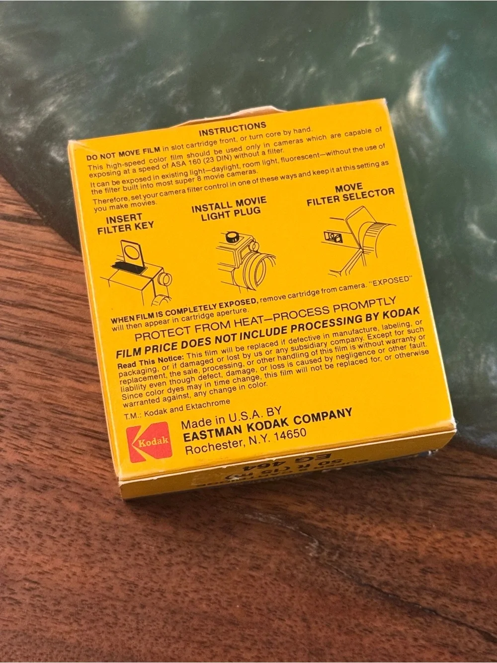 Kodak Ektachrome 160 Type G Super 8 Movie Film - Vintage Sealed